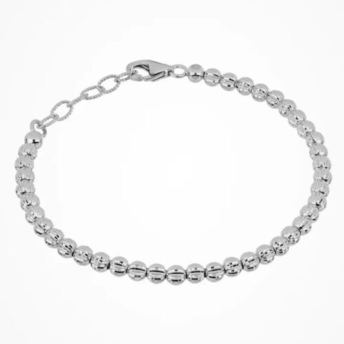 Bracciale Desmos Crystal 004 W 16,5 argento 925 rodiato