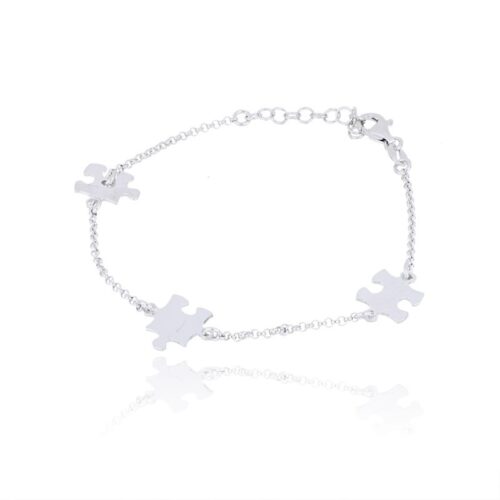 Bracciale TerryOro Essenza 137B2111 Bracciale Con Tre Pezzi Di Puzzle
