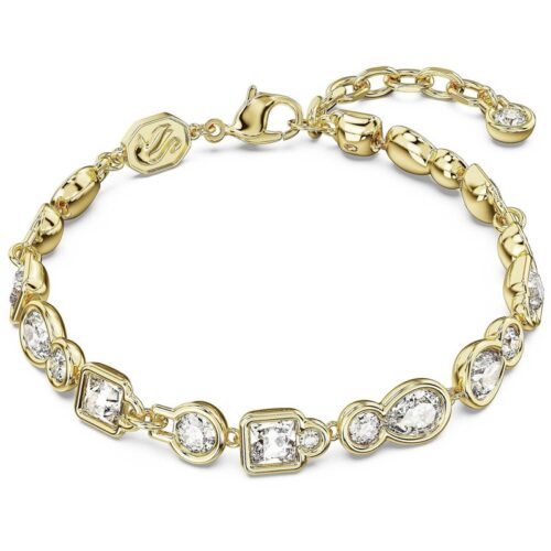 Bracciale Swarovski Dextera 5667044 placcato oro con cristalli