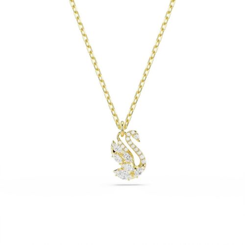 Pendente Swarovski Swan 5754626 cigno bianco oro 18K