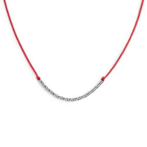 Collana Marlù 18CN127-R con cordino acciaio rosso