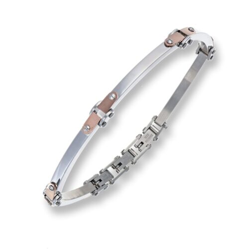Bracciale Uomo Revolution Forge Acciaio Rosรฉ