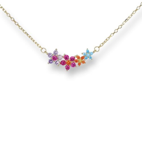 Collana TerryOro Essenza 217CL-0174 GD COL Fiori multicolor multicolor
