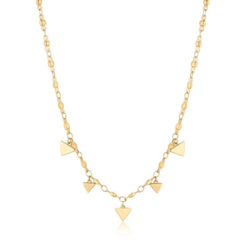 Collana Donna Sagapò Elysium SUM04 in acciaio con finitura dorata