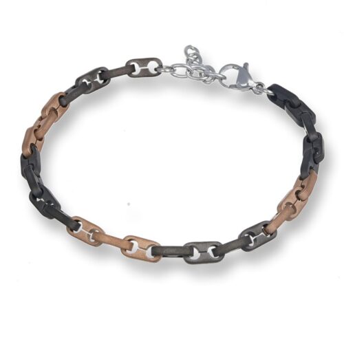 Bracciale Uomo Revolution Forge Acciaio Nero