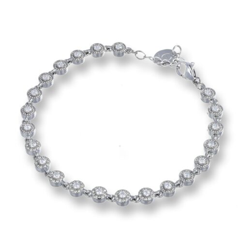 Bracciale Donna Montatura Angelic Piccola Pietre Bianche Revolution Gioielli Ess