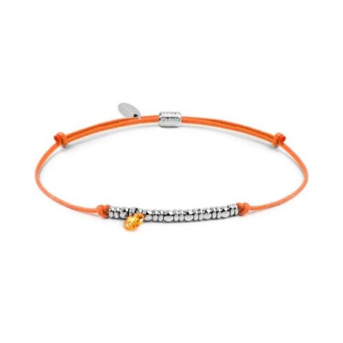 Bracciale Marlù 18BR220-H con cordino acciaio arancione