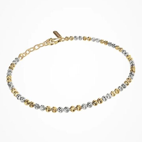 Bracciale Desmos Crystal 003 2GW 16,5 argento 925 placcato oro/rodio