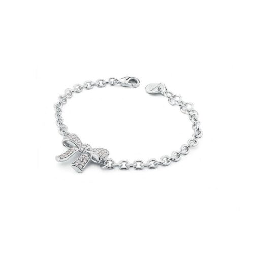 Bracciale Brosway BEE12 acciaio con fiocco e cristalli donna