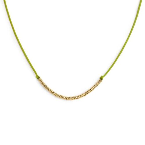 Collana Marlù 18CN127G-V con cordino PVD oro verde