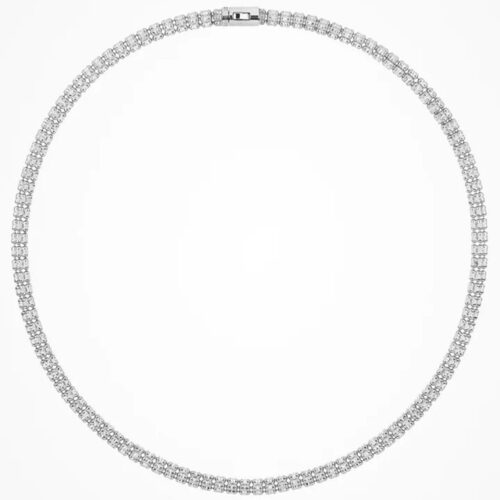 Collana Desmos Infinity Round GW 46 argento 925 placcato oro/rodio