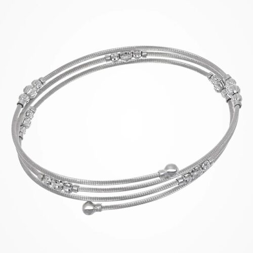 Bracciale crystal flexi  molla w 18